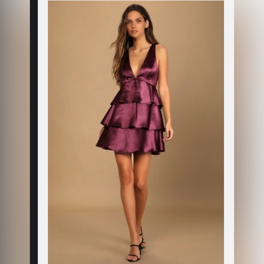 Mini dress purple, new with tags